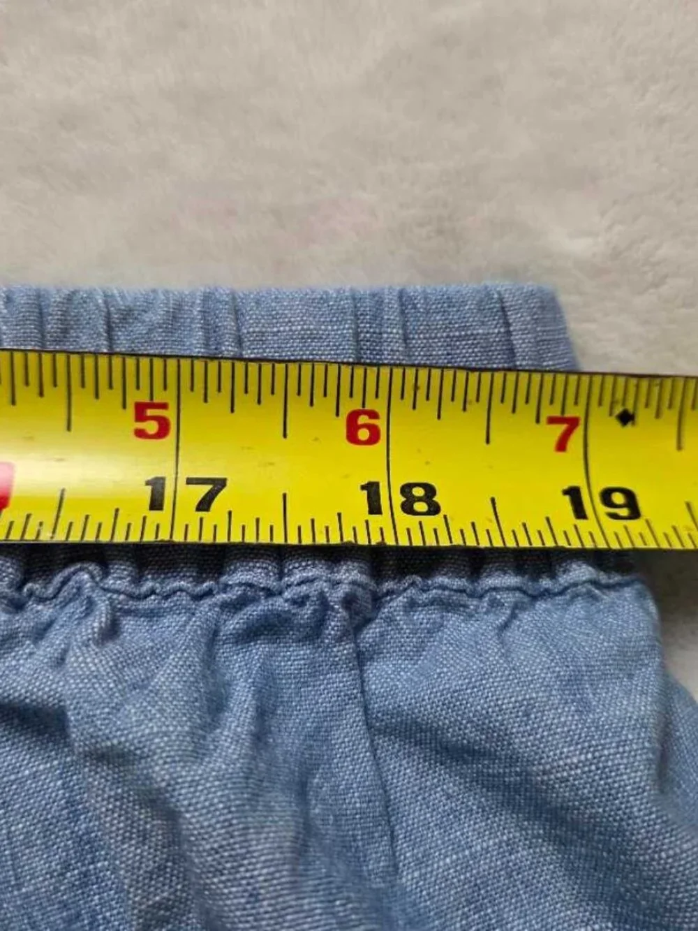 New XXL Madewell chambray pull-on shorts